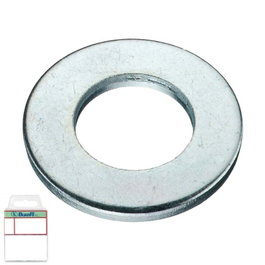 DUVER Blister de rondelles plates DIN 125 zinguées M-4
