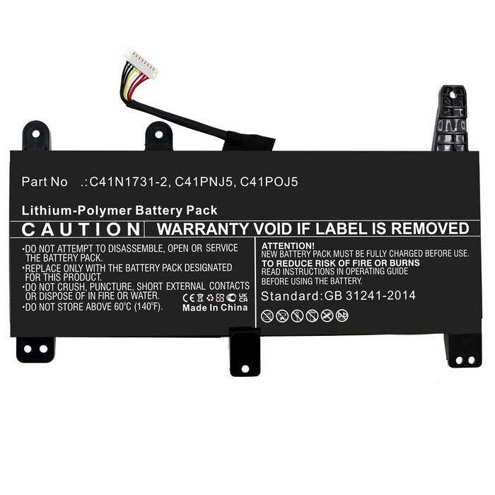 CoreParts Batterie pour Asus Notebook, 45.60Wh 15.2V 3000mAh Li-Polymer CoreParts Batterie pour Asus Notebook, 45.60Wh 15.2V 3000mAh Li-Polymer