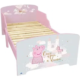 Fun House Lit enfant Peppa Pig avec sommier à lattes 140 x 70 cm - Collection FUN HOUSE PEPPA PIG - Modèle 713497 - Pour transition du lit bébé