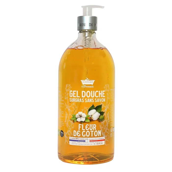 Les Petites Bains de Provence Gel douche Fleur de Coton 1000 ml Les Petites Bains de Provence Gel douche Fleur de Coton 1000 ml