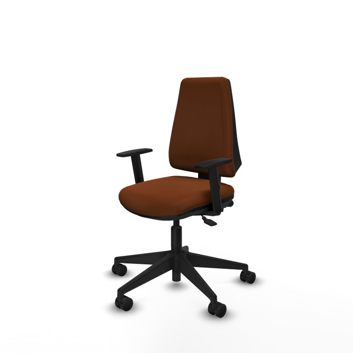 PIQUERAS Y CRESPO Chaise Elche Asynchrone Cuir écologique Marron