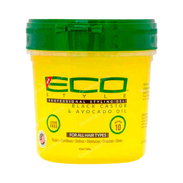 ECO STYLER Eco Style Gel Black Castor & Avocado Oil 473ml ECO STYLER Eco Style Gel Black Castor & Avocado Oil 473ml
