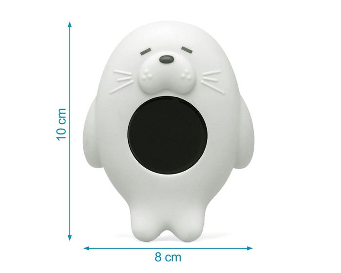 KioKids Termomètre Électrique Digital Gris pour Bébé, Forme Animale, LCD, +4 Mois, Piles Incluses