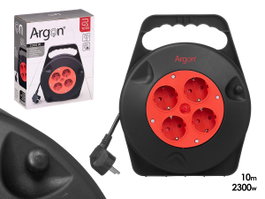 ARGON Câble enrouleur électrique 10m 4 prises 2300W