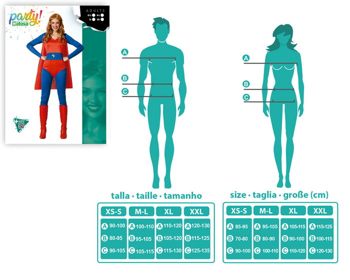 Disfraz Héros Bande Dessinée Costume Rouge Femme Adulte XL Combinaison Cape Carnaval Disfraz Héros Bande Dessinée Costume Rouge Femme Adulte XL Combinaison Cape Carnaval