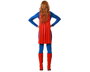 Disfraz Héros Bande Dessinée Costume Rouge Femme Adulte XL Combinaison Cape Carnaval