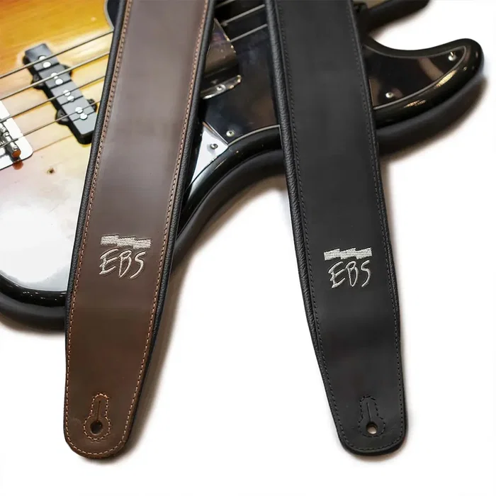 EBS Sangle de Basse en Cuir Smooth Bourbon Brown