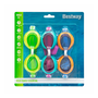 Bestway 21074 Lunettes de Natation Enfant Corne Silicone Set 3 Pièces +3 Ans Plage et Piscine