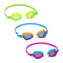 Bestway 21074 Lunettes de Natation Enfant Corne Silicone Set 3 Pièces +3 Ans Plage et Piscine