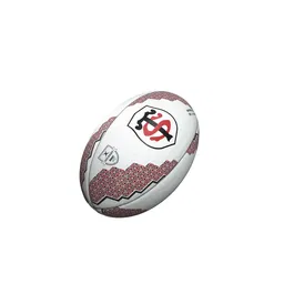 Gilbert Ballon de rugby Toulouse Taille 5 pour supporter - Prise en main excellente et durable pour entraînement ou collection