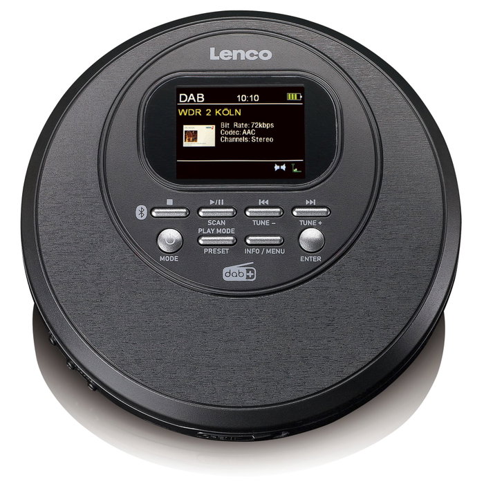 Lenco CD-500BK Lecteur CD Portable Noir Lenco CD-500BK Lecteur CD Portable Noir
