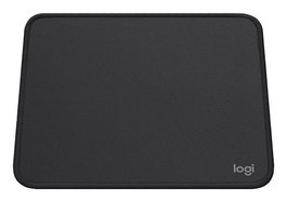 Logitech Tapis de souris doux Studio - 230 x 200 mm, antidérapant, résistant aux éclaboussures, en polyester recyclé et caoutchouc naturel - Coloris Graphite