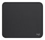Logitech Tapis de souris doux Studio - 230 x 200 mm, antidérapant, résistant aux éclaboussures, en polyester recyclé et caoutchouc naturel - Coloris Graphite