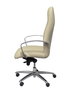 Piqueras y Crespo Chaise de Bureau Caudete Simili Cuir Crème