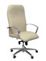 Piqueras y Crespo Chaise de Bureau Caudete Simili Cuir Crème