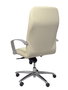 Piqueras y Crespo Chaise de Bureau Caudete Simili Cuir Crème