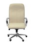 Piqueras y Crespo Chaise de Bureau Caudete Simili Cuir Crème