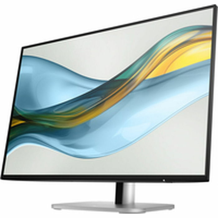 HP 9D9A7AA Moniteur avec dalle argent et noir, format large pour une immersion visuelle optimale