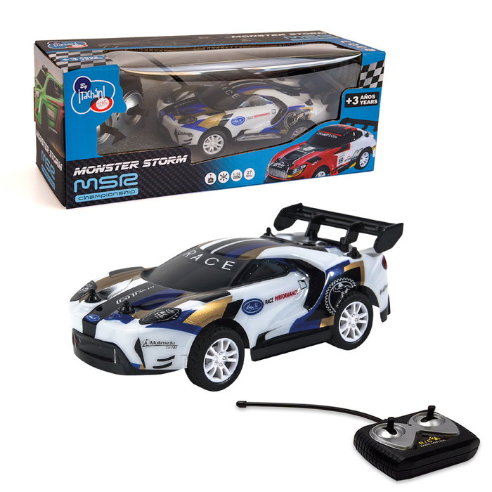TACHAN - Voiture de Rallye Télécommandée (RC) 1:26 Rally Storm Racing, 27 MHz, T01009, Fonctionne avec 4 Piles AA (non incluses)