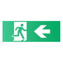 Pictogramme d'urgence : flèche vers la gauche