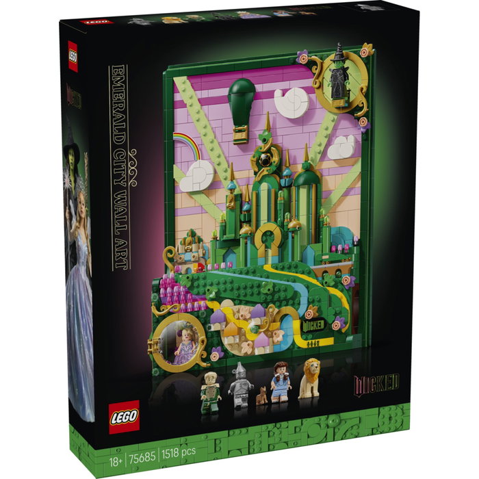 LEGO Wicked 75685 Tableau d'Emerald City - Set de Construction 3D pour Adulte