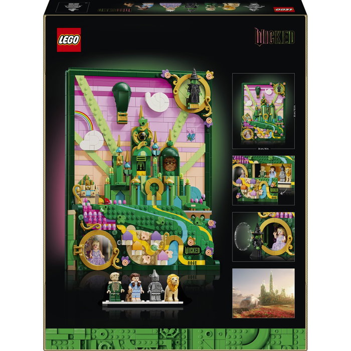 LEGO Wicked 75685 Tableau d'Emerald City - Set de Construction 3D pour Adulte
