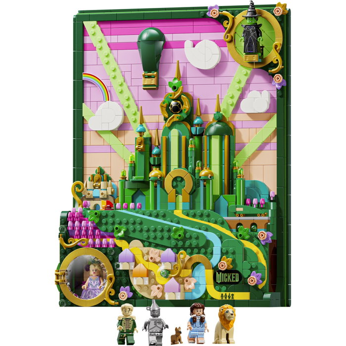 LEGO Wicked 75685 Tableau d'Emerald City - Set de Construction 3D pour Adulte