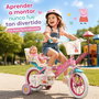 Toimsa - Vélo enfant Bicicleta Peppa Pig 12" rose pour 3 à 5 ans - Matériau fer - Instructions en espagnol