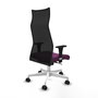 Piqueras y Crespo Chaise de Bureau Albacete XL Violet et Noir