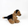 Deqube Peluche Bocalan - Berger Allemand Assis en Peluche de 12 cm, Référence 939D00255