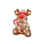 Figure décorative de jardin 491338 animaux Noël 17,8 x 17,2 x 23,5 cm