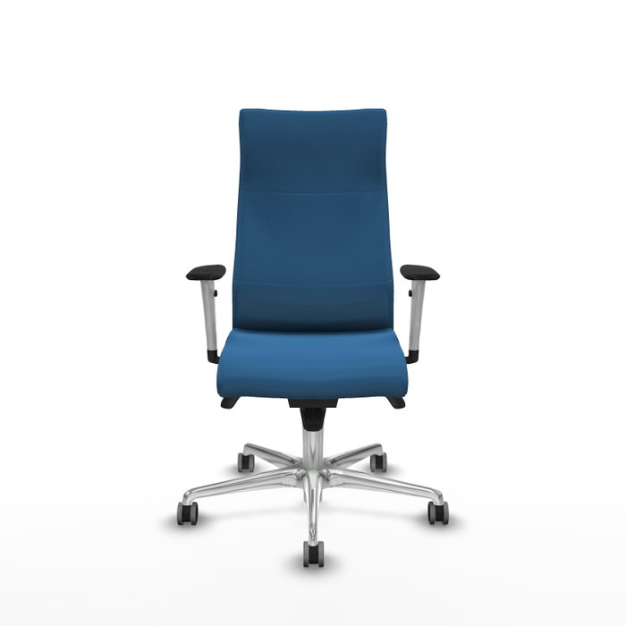 Piqueras Y Crespo Fauteuil Albacete Bleu Clair avec mécanisme Synchro et base Aluminium Piqueras Y Crespo Fauteuil Albacete Bleu Clair avec mécanisme Synchro et base Aluminium
