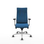 Piqueras Y Crespo Fauteuil Albacete Bleu Clair avec mécanisme Synchro et base Aluminium