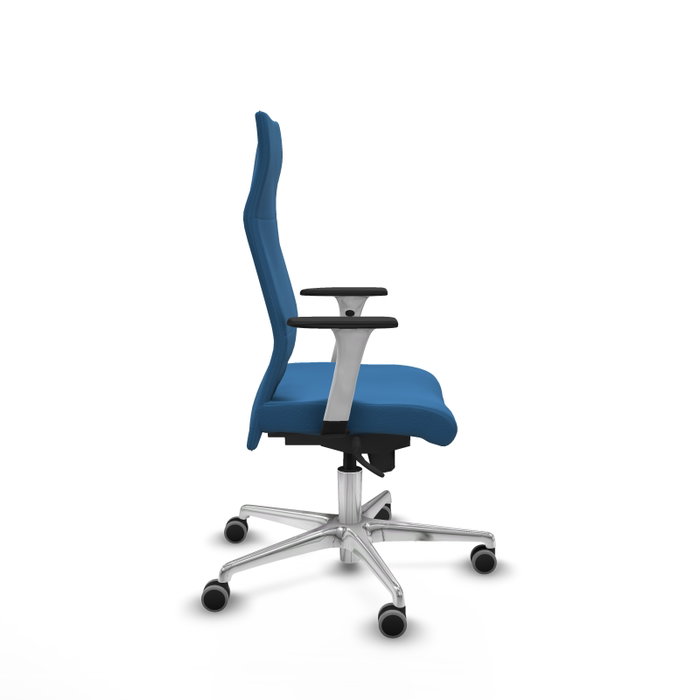 Piqueras Y Crespo Fauteuil Albacete Bleu Clair avec mécanisme Synchro et base Aluminium Piqueras Y Crespo Fauteuil Albacete Bleu Clair avec mécanisme Synchro et base Aluminium