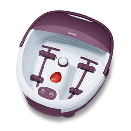 Beurer FB-21 Hydro-massage des pieds avec lumière, 3 têtes de massage, réglage de la température et poignée de transport