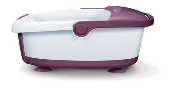 Beurer FB-21 Hydro-massage des pieds avec lumière, 3 têtes de massage, réglage de la température et poignée de transport