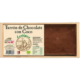 CHOCOLATES SOLE Turrón au chocolat avec noix de coco 200g ECO