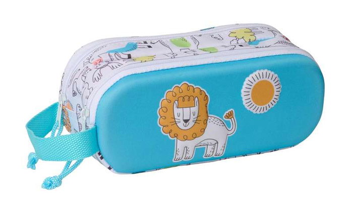 Safta Lion 3D Porte-tout double avec motif lion, dimensions 21x8x6 cm, pour enfant à partir de 3 ans Safta Lion 3D Porte-tout double avec motif lion, dimensions 21x8x6 cm, pour enfant à partir de 3 ans
