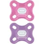 MAM Sucette Physiologique Comfort pour 0-2 mois en Silicone Rose - Lot de 2 avec Boîte de Stérilisation