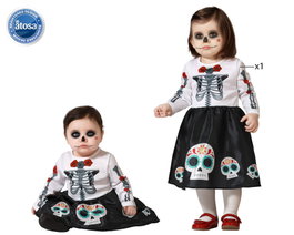 BigBuy Carnival Déguisement Squelette Mexicaine pour Bébé, 12-24 Mois