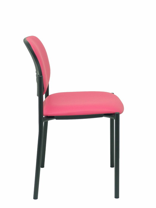 Chaise Styl Fixe/Sans mécanisme Cuir écologique Rose Non applicable Sans accoudoirs Sans appui-tête Sans roulettes