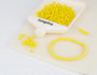Innspiro Rocaille de verre ronde jaune opaque 3,8 mm, 120g