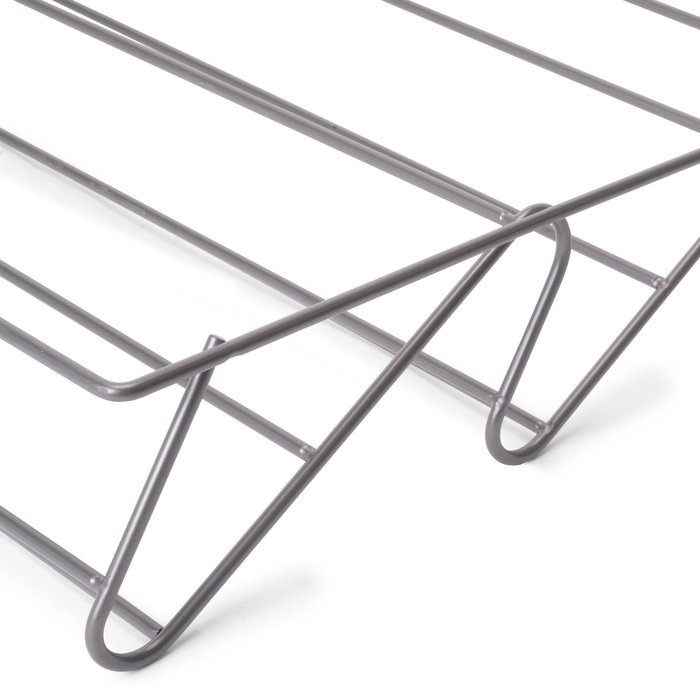 Emuca Kit tiroir à chaussures et rack ajustable Quartz pour armoires, glissières extension totale et à fermeture douce, Module 70cm, Finition Titane