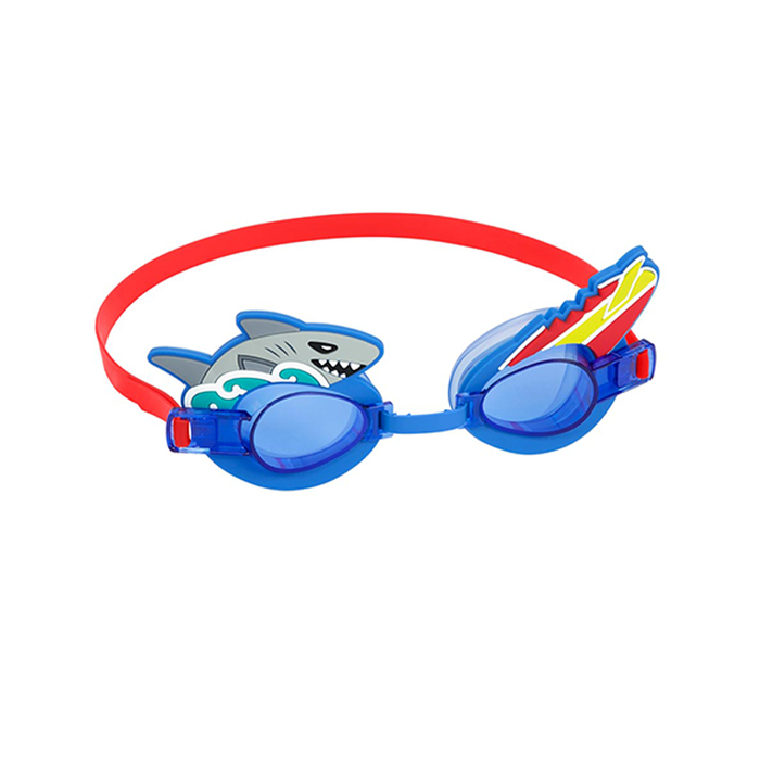Bestway 21080 Lunettes de Natation Enfant avec Sangle Silicone Couleur Assortie +3 Ans Plage et Piscine