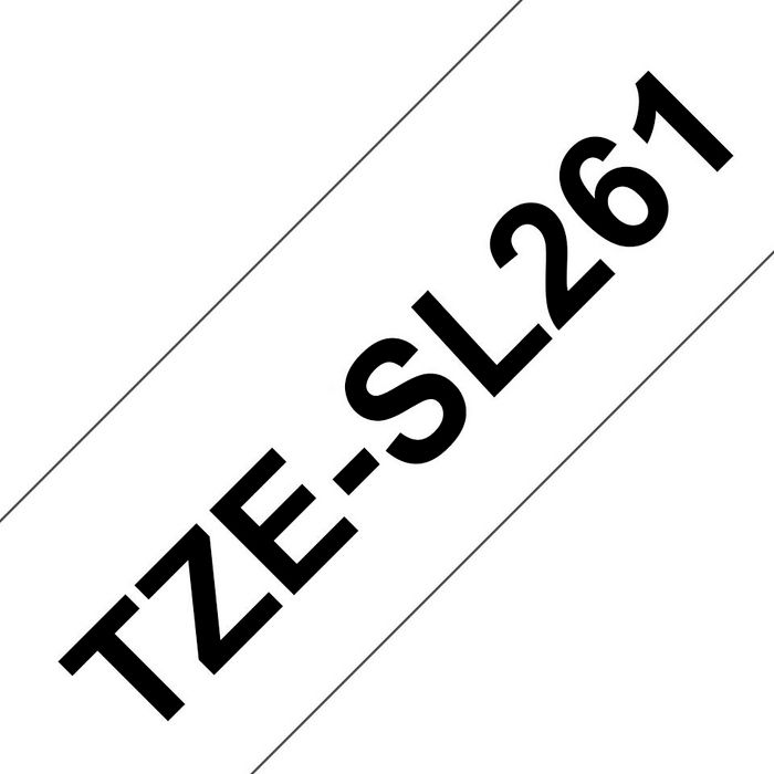 Brother TZe-SL261 Ruban auto-laminé Noir sur blanc 36 mm x 8 m Brother TZe-SL261 Ruban auto-laminé Noir sur blanc 36 mm x 8 m
