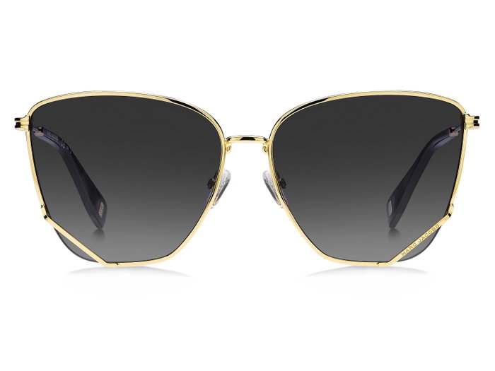 Marc Jacobs MJ-1006-S-001-9O Lunettes de soleil carrées en métal doré et gris Marc Jacobs MJ-1006-S-001-9O Lunettes de soleil carrées en métal doré et gris