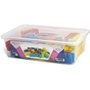 TACHAN Mallette 48 Pièces de Construction en Plastique pour Enfants Dès 2 Ans - Jeu Éducatif Motricité