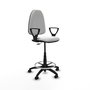 PIQUERAS Y CRESPO Chaise de Bureau Blanche avec Accoudoirs Fixes