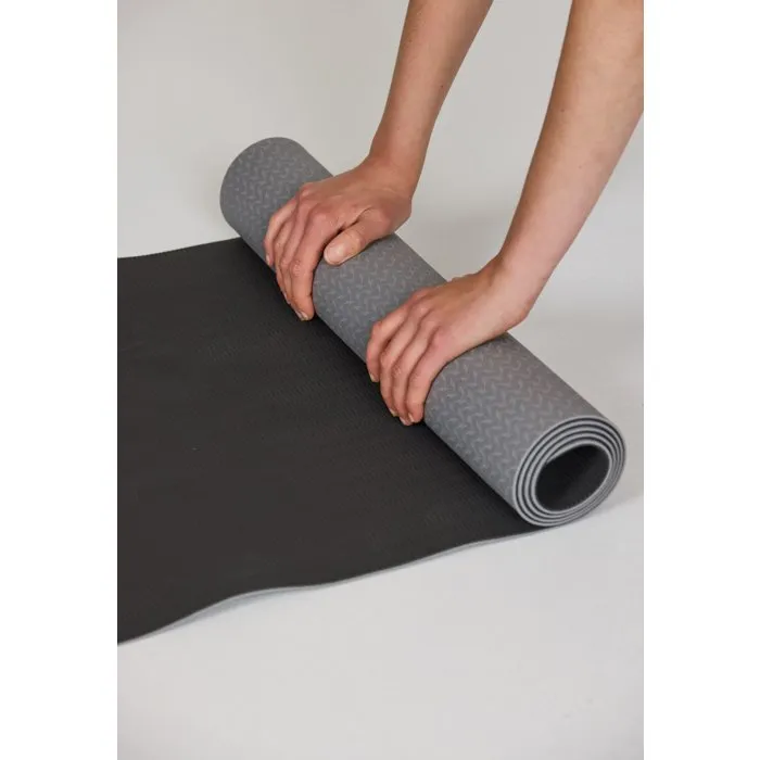 Endurance ENDURANCE - Tapis de yoga 6 mm - Gris - Matériau TPE - Pour yoga et Pilates