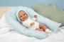 Muñecas Arias Poupée Elegance Babyto 35 cm vert avec coussin poupée de poids
